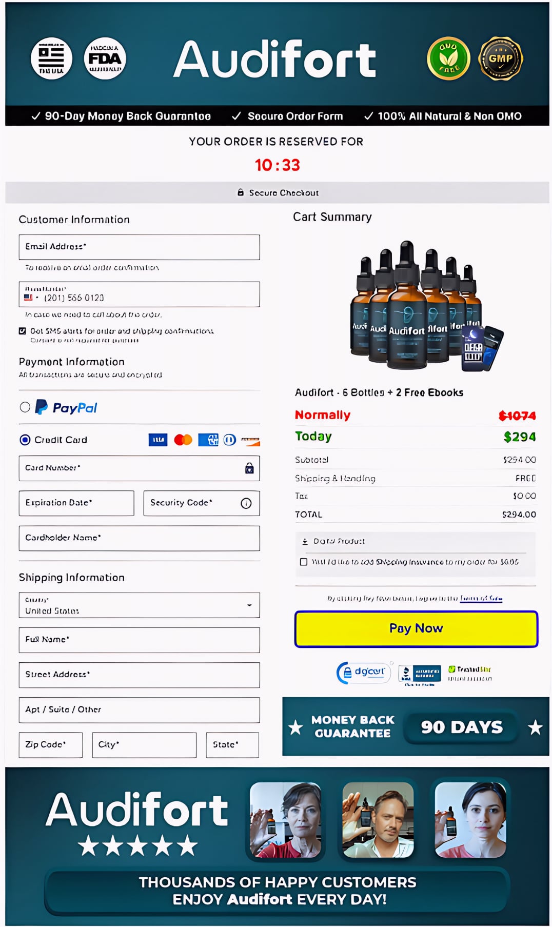 audifort-secure-checkout-page
